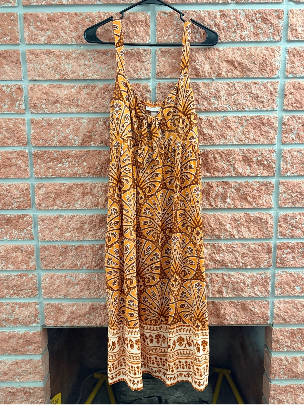 Knox Rose Mustard Paisley Maxi Dress